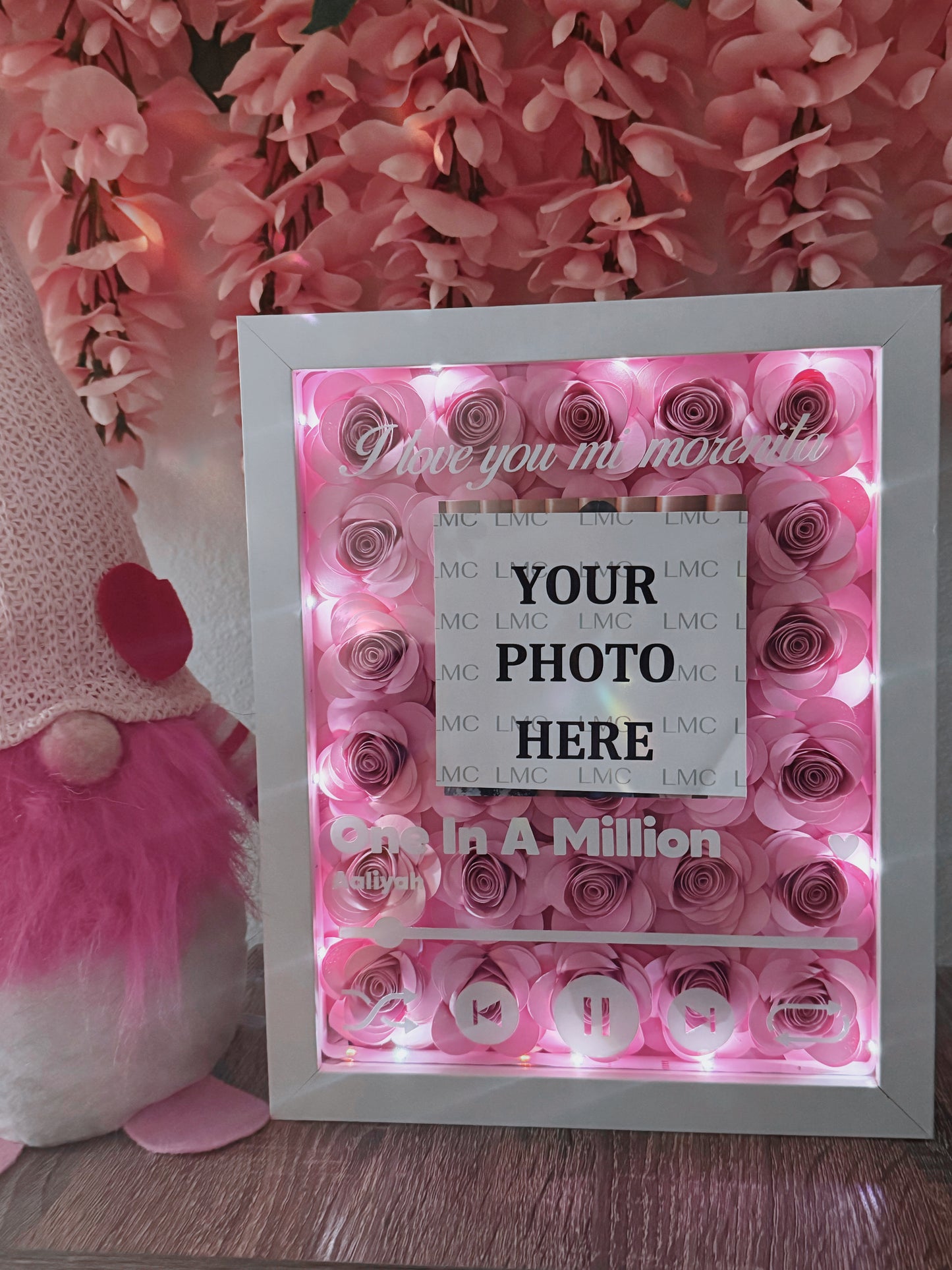 LED Music Flower Shadowbox