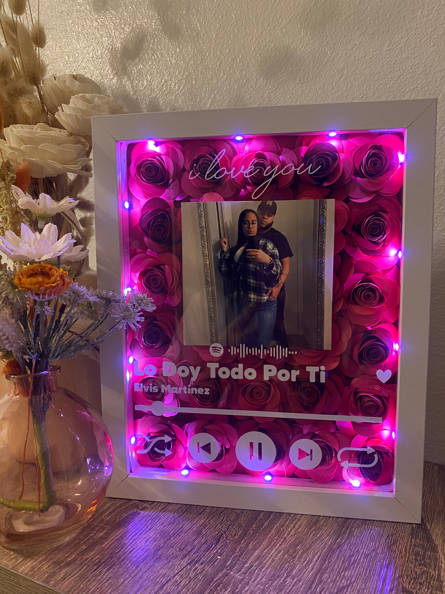 LED Music Flower Shadowbox