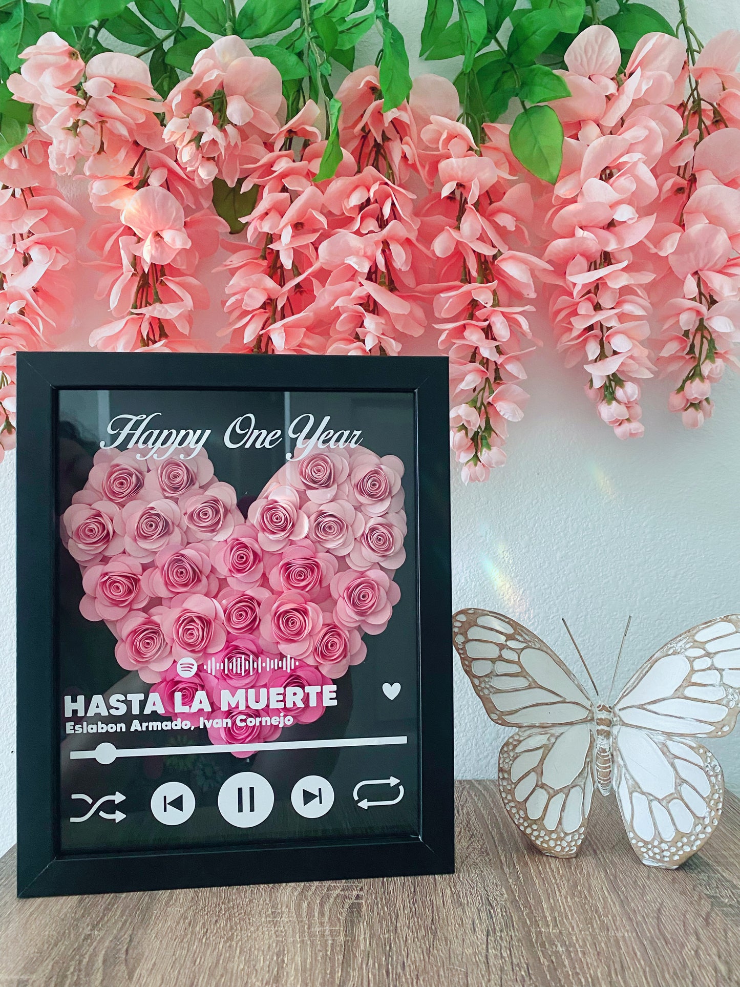 Music Heart Flower Shadowbox