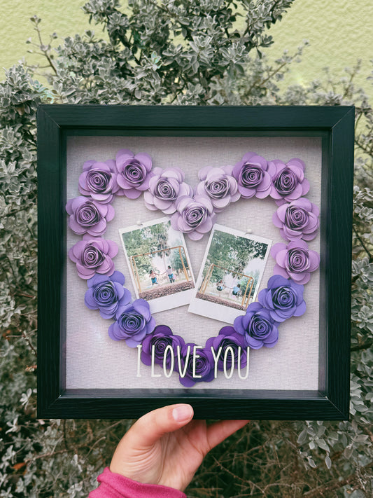 Polaroid Heart Shadowbox