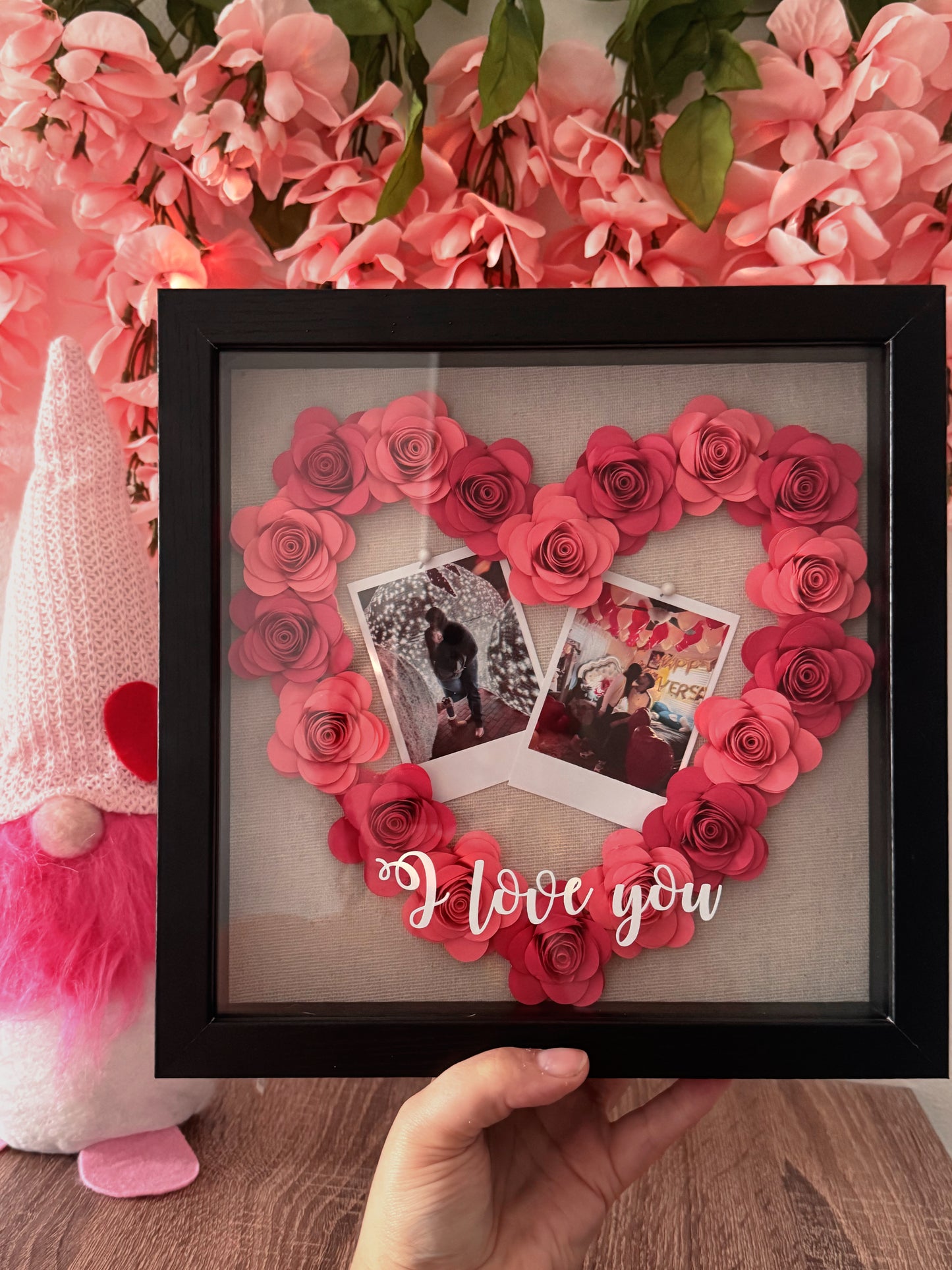 Polaroid Heart Shadowbox